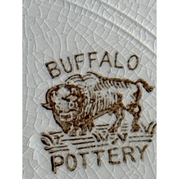 4 Buffalo Pottery Antique Plates - Picture 2 of 5